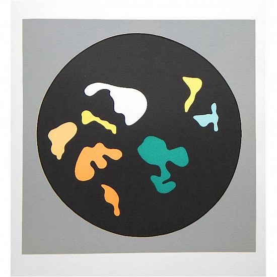 Jean Arp, Composition (Black Circle with Organic Forms)
Color Lithograph