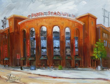 40. cardinals busch stadium st.louis 14x18