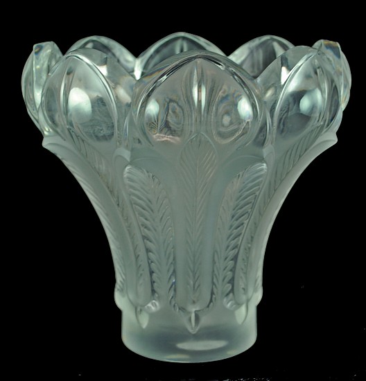 Lalique, Vase with Leaf Motif
Glass