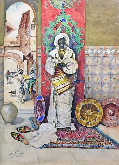 Antonio Rivas, Arabian Charger Seller
Watercolor