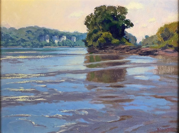 Billyo, Strong Currents, Rocheport Bluffs, Missouri River
Oil on Board