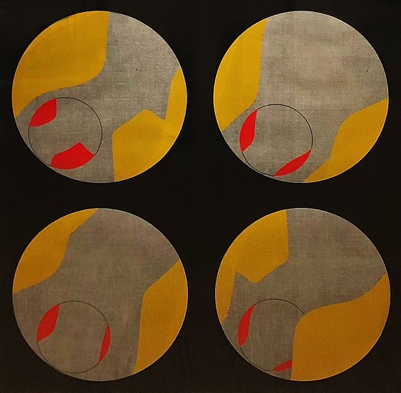 Ernest Tino Trova, Falling Man in Four Circles
1967, Color Lithograph