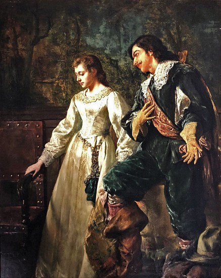 Leon de Meutter Brunin, Elegant Couple
Oil on Panel