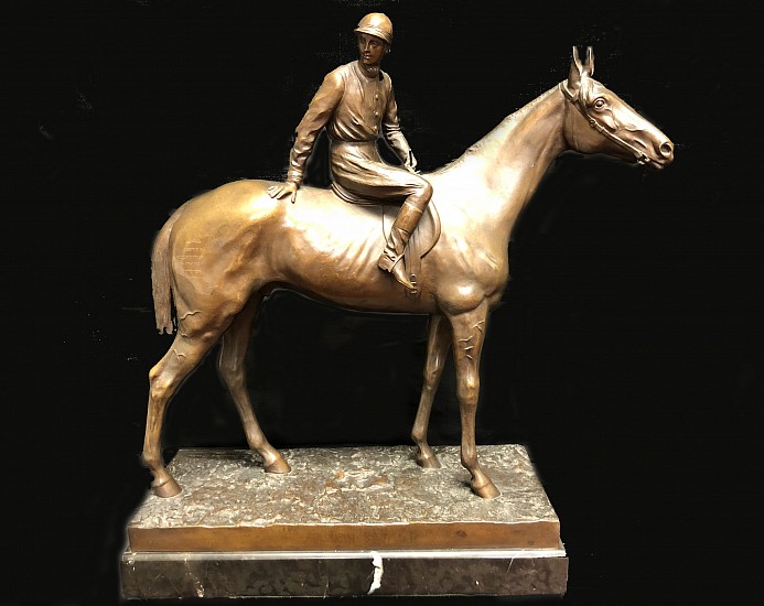 Hans Guradze, Jockey On Horseback
Bronze