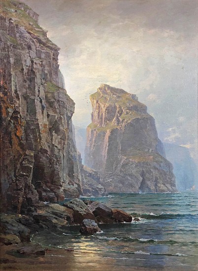 William Trost Richards, Cliffs and Coast of Cornwall
Oil on Canvas