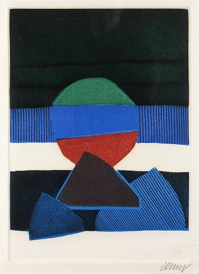 Bertrand Dorny, BAT
Aquatint, Etching, Engraving, and Sandpaper Printed in Colors