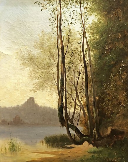 Joseph Rusling Meeker, Edge of the River
Oil on Canvas