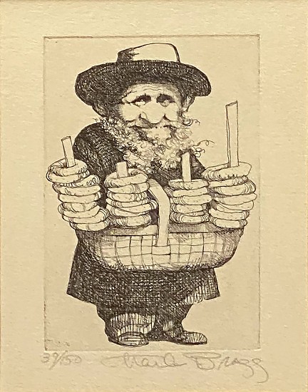Charles Bragg, Bagel Seller
Lithograph