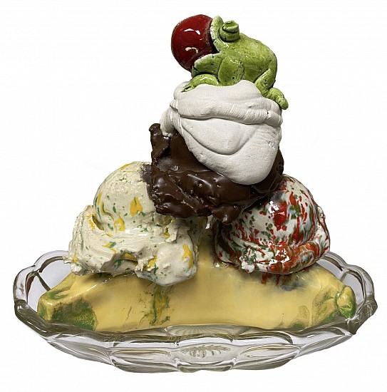 David Gilhooly, Frog Banana Split Sundae
Ceramic