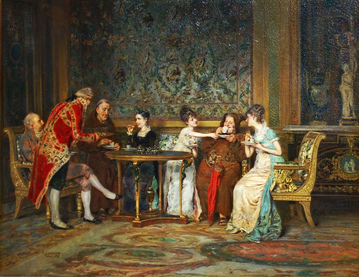 Antonio Casanova Y Estorach, The Chocolate Party
1878, Oil on Canvas