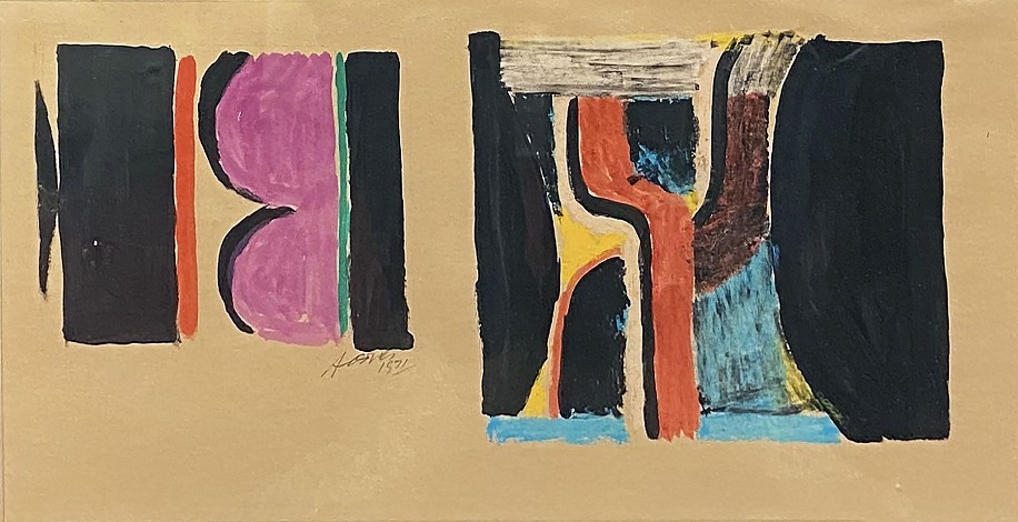 Arthur Osver, Two GP Studies
1971, Acrylic and Oil on Paper