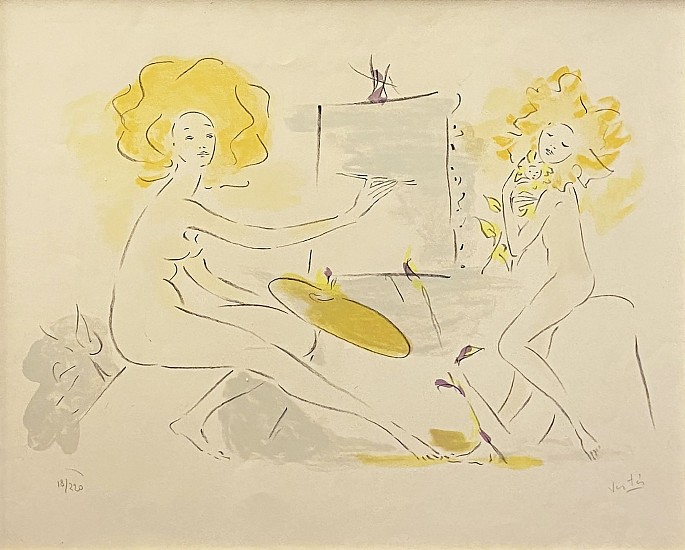 Marcel Vertes, Two Nudes
Color Lithograph