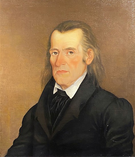 George Caleb Bingham, Portrait of Jacob Fortney Wyan
1835, Oil on Board