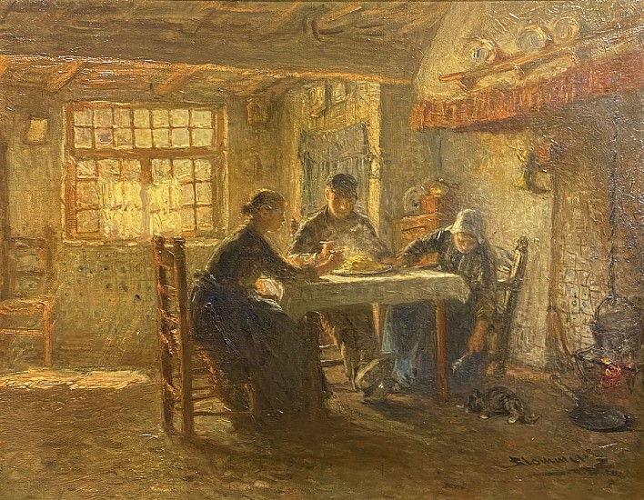 Bernardus Johannes Blommers, Family Supper
Oil on Canvas