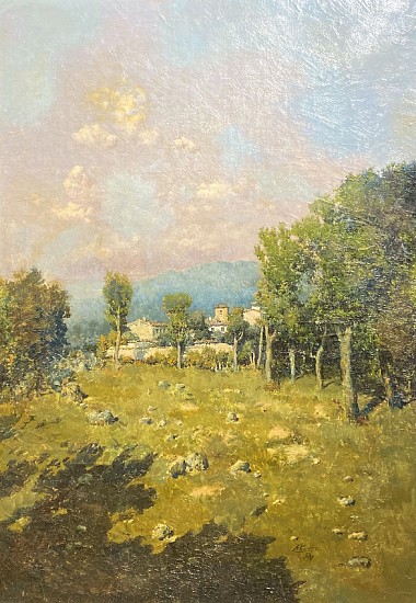 F. Cordero, Italian Villa
Oil on Canvas