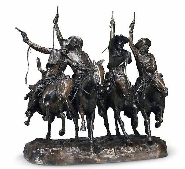 After Frederic S Remington, Coming Through the Rye
Bronze