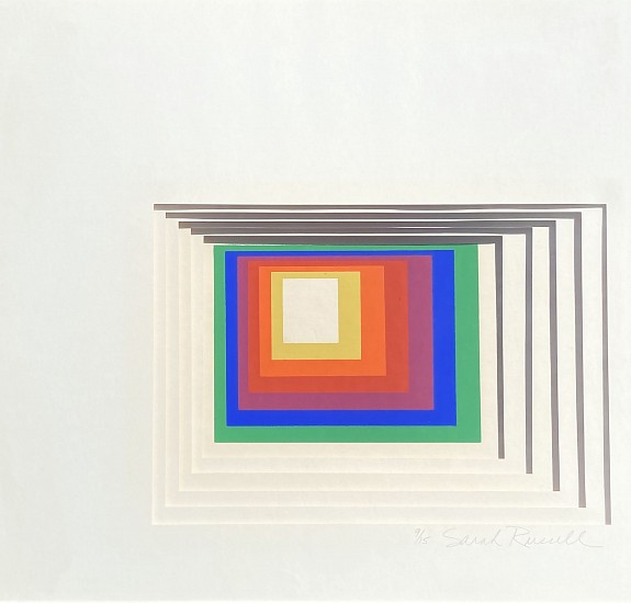 Sarah Russell, Rainbow Square
Paper Cut-Out Lithograph