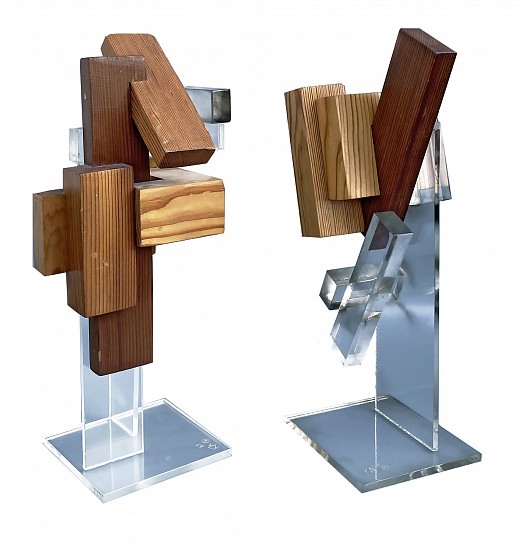 Kent Addison, Composition I & II
1963, Plexi-glass, Wood, and Metal Sculpture