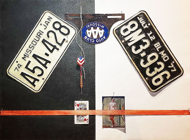 Kent Addison, Missouri Auto Club (Trompe-l'œil Still Life)
Watercolor
