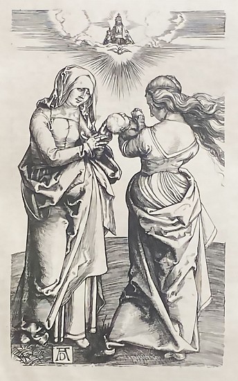 Albrecht Durer, Saint Anne and Virgin Mary with Child
Engraving