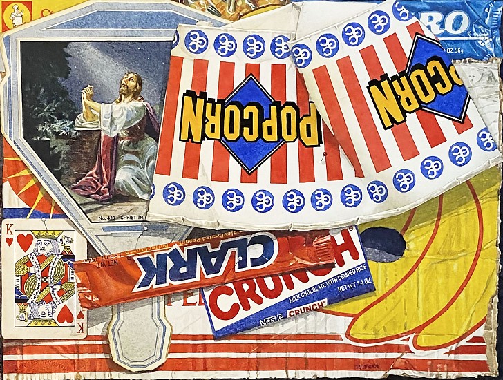 Kent Addison, Popcorn, Clark, Crunch, Christ (Trompe-l'Å“il Still Life)
December 11, 1991, Watercolor