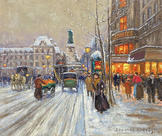 Edouard Cortes, Place de la Republique
Oil on Canvas