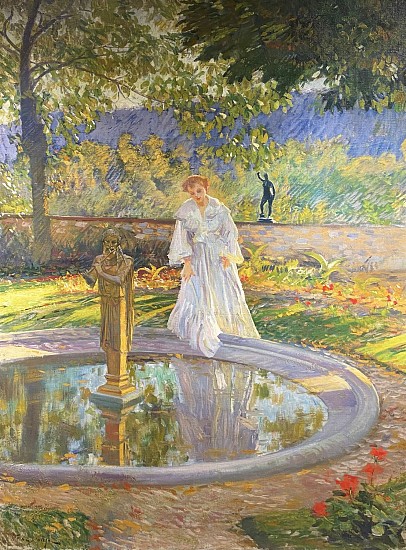 William De Leftwich Dodge, In MacMonnie's Garden, Giverny
Oil on Canvas