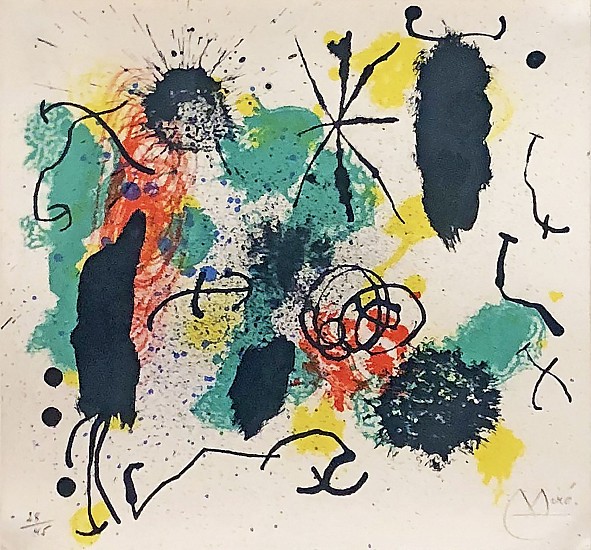 Joan Miro, Untitled Abstract
Color Lithograph