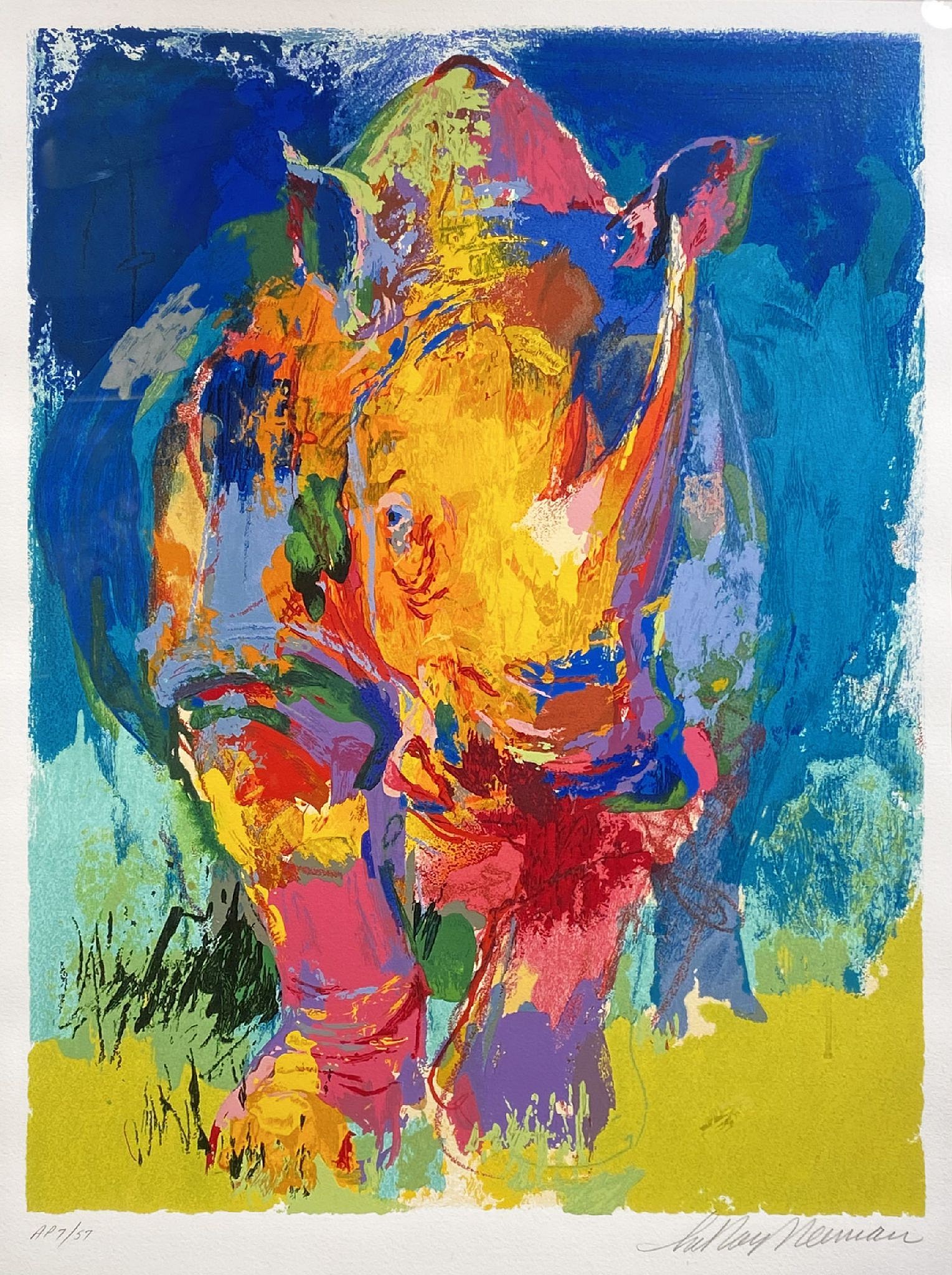 Leroy Neiman Rhino 2006 KODNER GALLERY