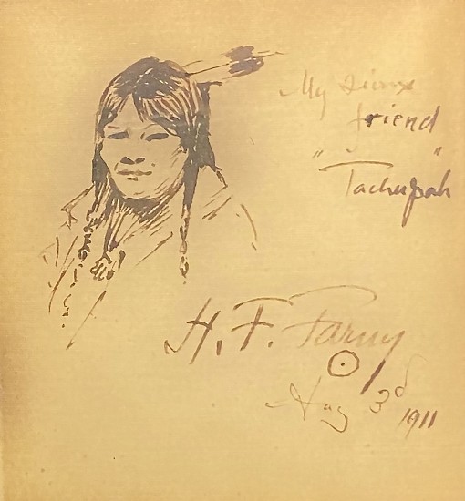 Henry F. Farny, My Sioux Friend, Tachupah
Pen and Ink on Paper