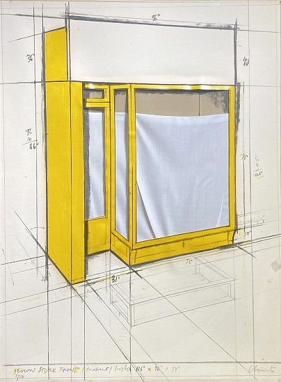 Christo, Yellow Store Front, Project
1980, Mixed Media Collage