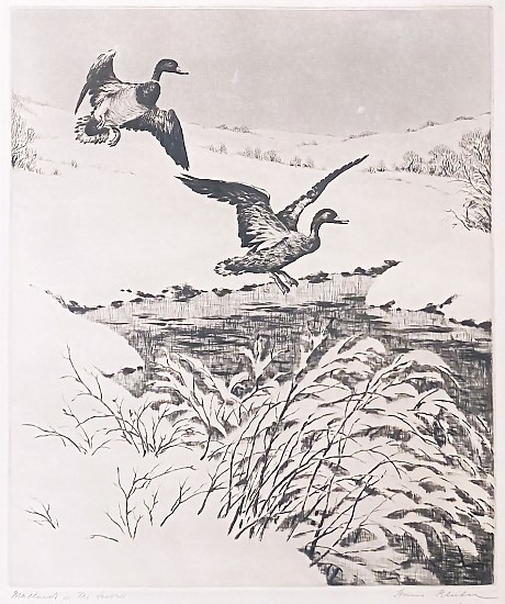 Hans Kleiber, Mallards in the Snow
Engraving