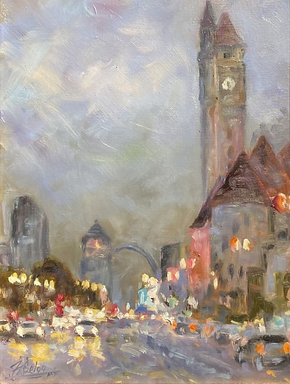 Irek Szelag, Union Station, St. Louis, Rush Hour
Oil on Canvas