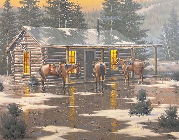 Jack Sorenson, Western Scene
Oil on Canvas