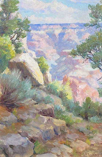 Joseph Henry Sharp, Bright Angel (Grand Canyon)
c. 1930, Oil on Board