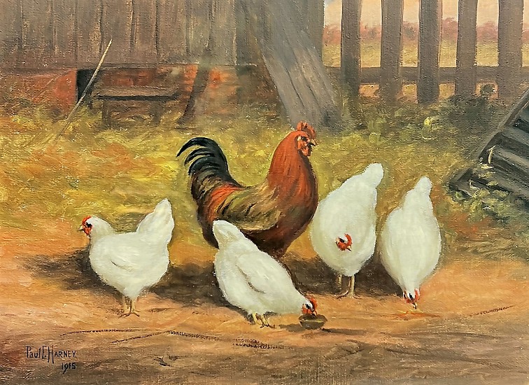 Paul Harney, A Barnyard Conversation
1911, Oil on Canvas
