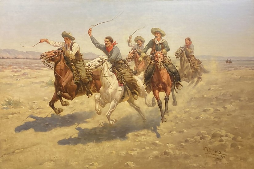 Herman Hansen, Cowboy Race
Oil on Canvas