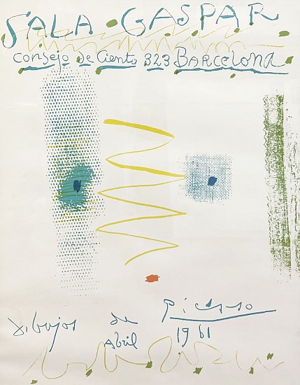 Pablo Picasso, Sala Gaspar, Exhibition Poster
1961, Poster