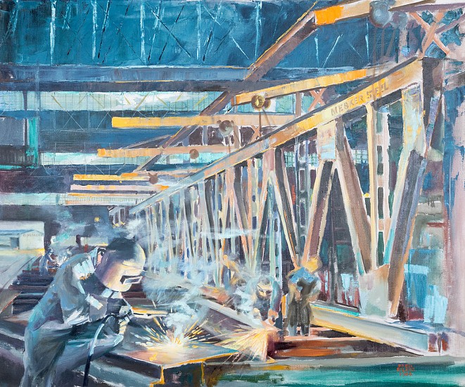 Fred  Eilers, Mesker Steel
1964, Oil on Canvas