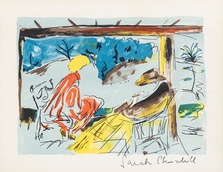 Sarah Churchill, Visit with Winston
Lithograph