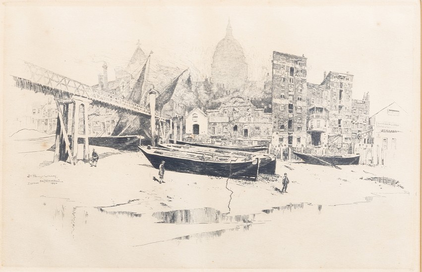 Joseph Pennell, St. Paul's Warf
Etching