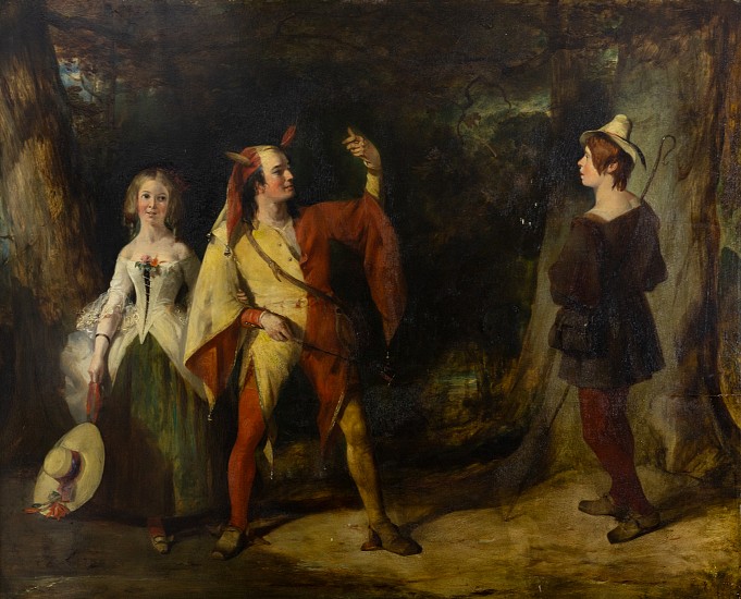 Wm.  Knight Keeling, Touchstone, Audrey and William
Oil on Canvas