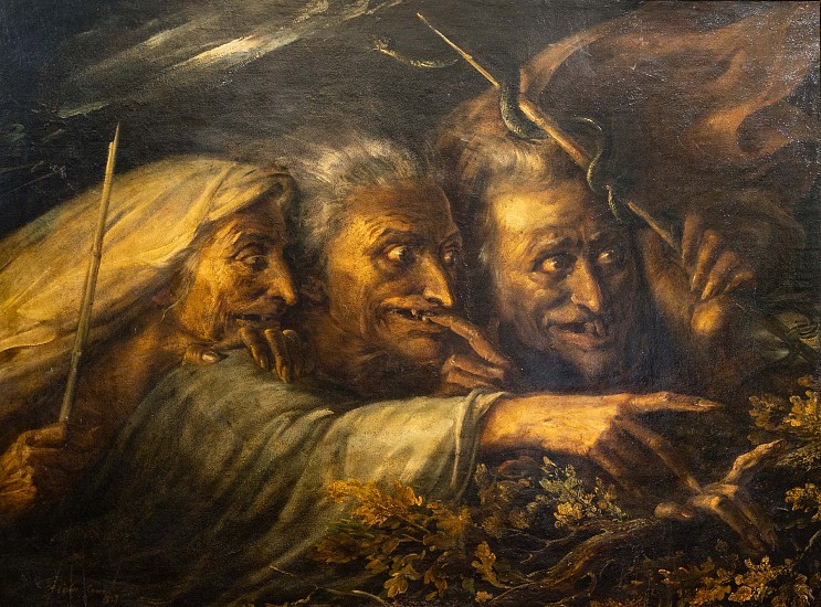 Alexandre Marie Colin, Three Witches from MacBeth
Oil on Canvas