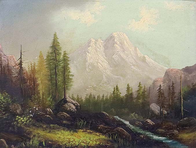 Eliza Barchus, Mt. Shasta, California, Elevation 14,440 Ft.
Oil on Board