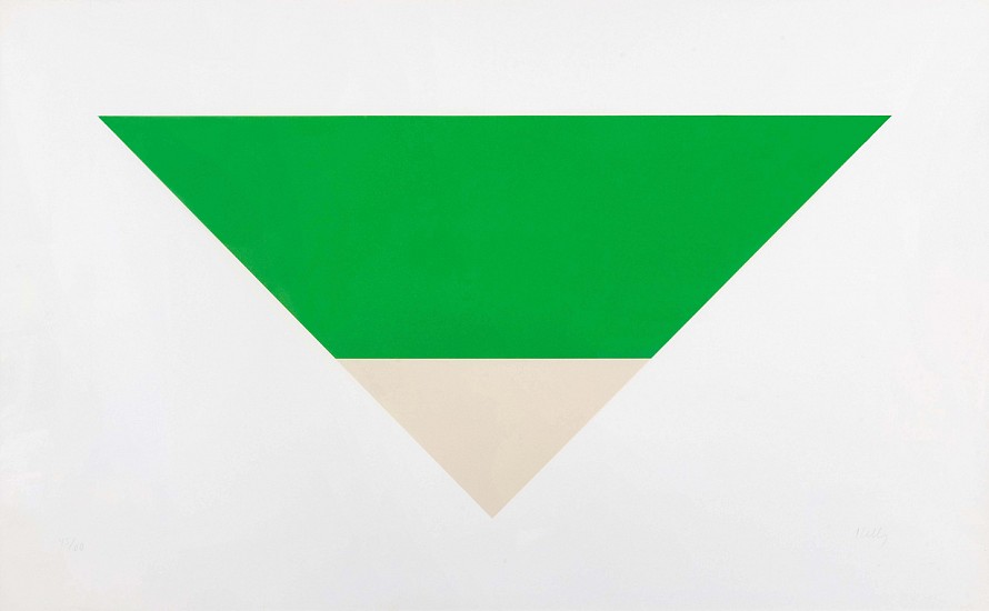 Ellsworth Kelly, Green White
1970-72, Lithograph