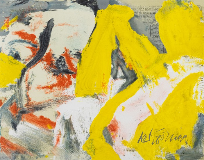 Willem de Kooning, The Man and the Big Blonde
1982, Offset Lithograph
