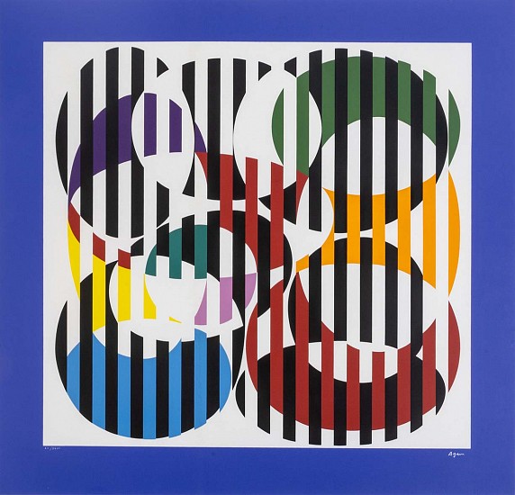 Yaacov Gipstein Agam, Abstract with Ovals
Color Serigraph