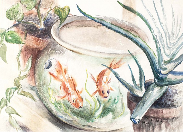 Robert E. Tindall, Jonah and Mona
1950, Watercolor
