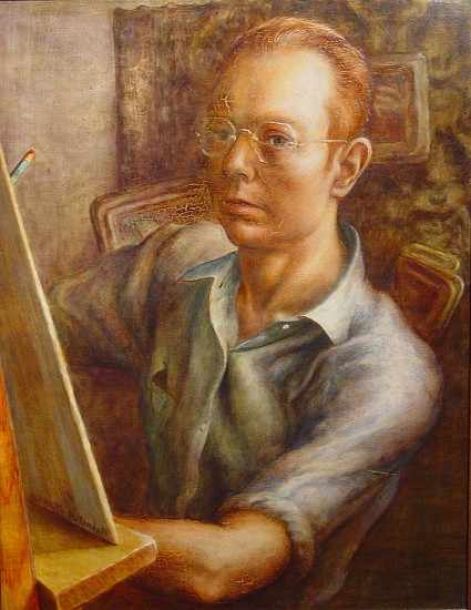 Robert E. Tindall, Self Portrait
Egg Tempera with Resin-oil Glazes