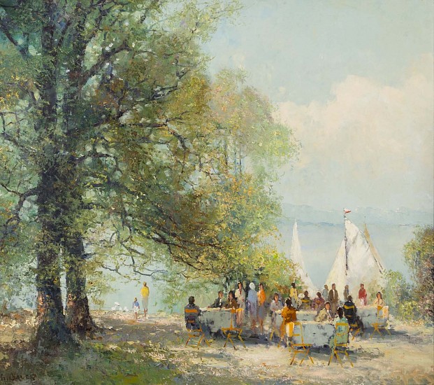 Willi Bauer, Lunch on the Coast
Oil on Canvas